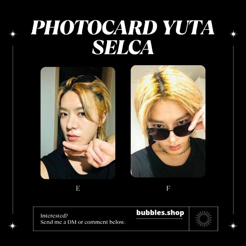 PHOTOCARD UNOFFICIAL YUTA NCT SELCA