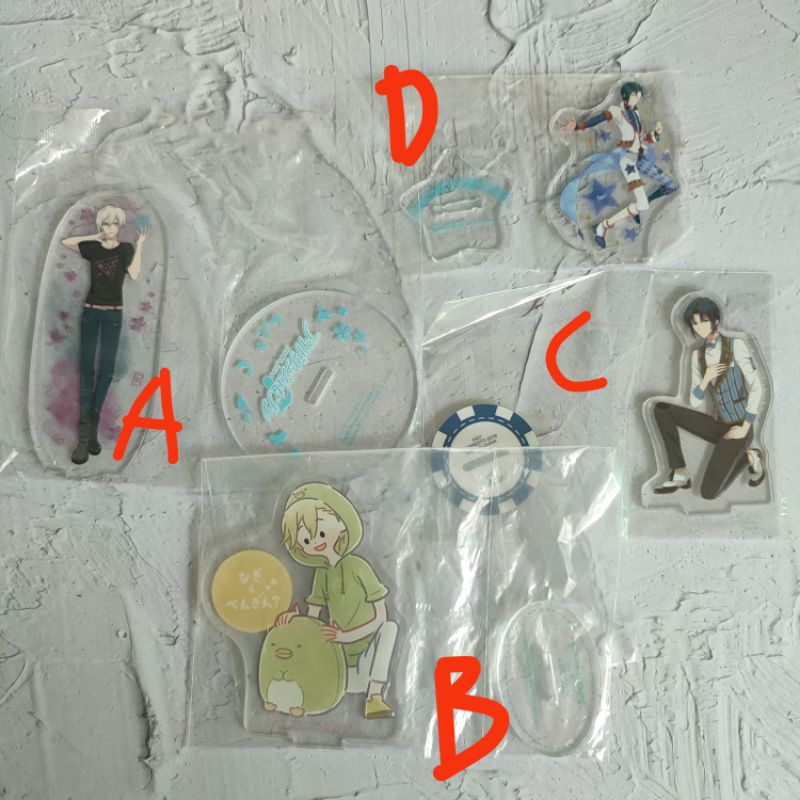 official merch idolish 7 acrylic stand rokuta nagi iori gaku yaotome