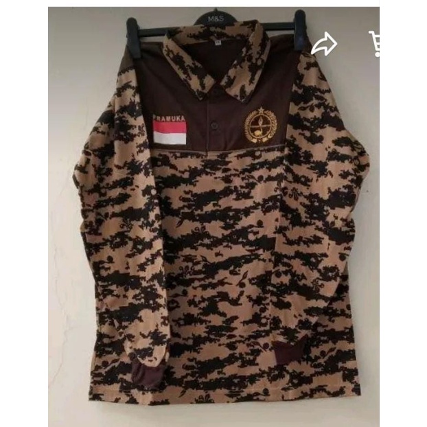 KAOS PRAMUKA LORENG PAKE KERAH