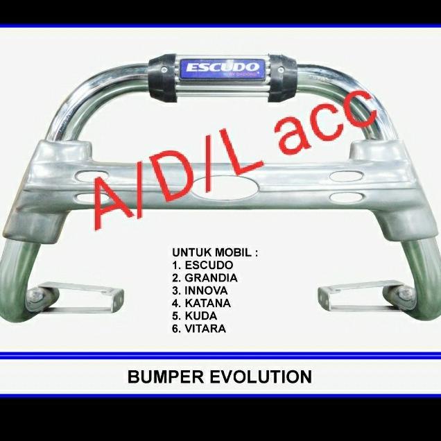 Tanduk Pengaman Bemper Depan Mobil Evo Stenlis Suzuki Escudo