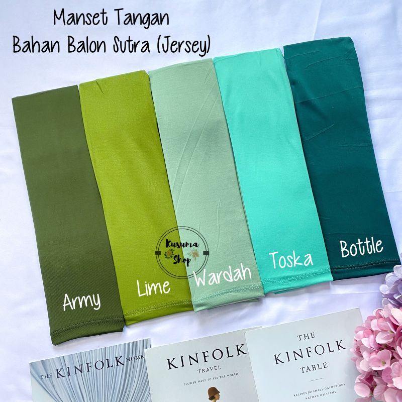 Manset Tangan Bahan Spandek Balon Sutra/Jersey(Licin)