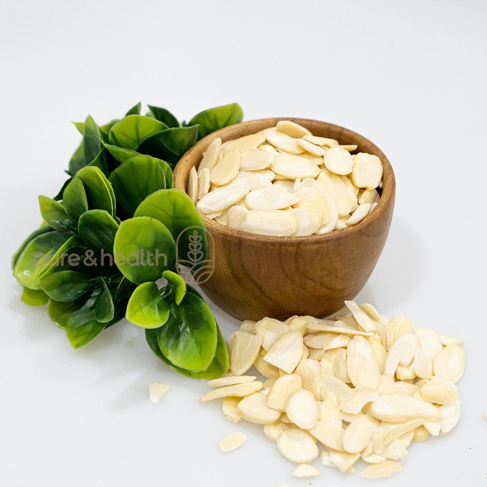 

Ready _ Kacang Almond Slice 100 grams Almond Iris Original Natural Super Food ©