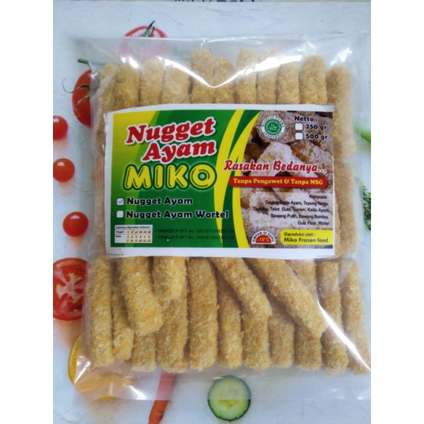 

nugget wortel halal 500gr tanpa pengawet dan non msg