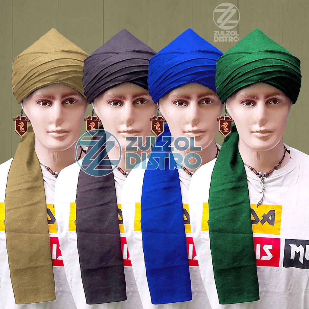 Peci Sorban Imamah Permanen Model Turban Turki Tutup Kerucut Original Legok Buhun