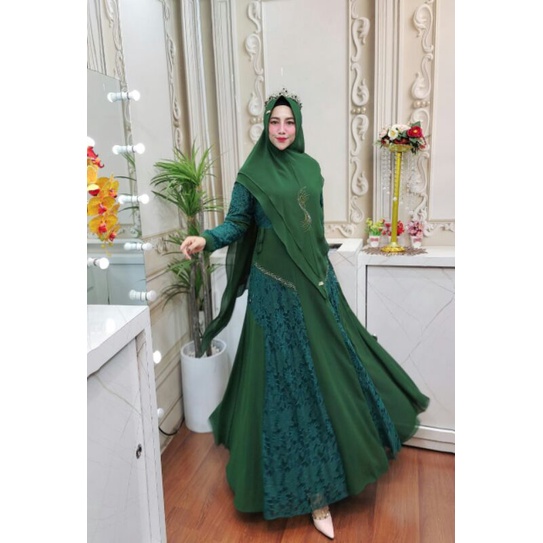 Rancak Series by Syafeera Gamis Set Syari Ceruty ORI Branded