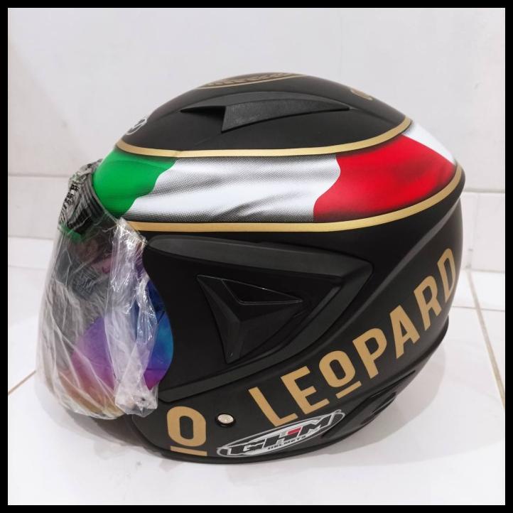Helm Dewasa Ghm Vista Leopard Sni Kaca Pelangi Terlaris Termurah