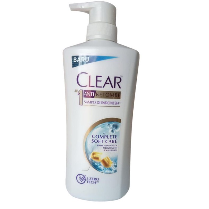 Clear Anti Ketombe ice cool menthol/complete soft care tiny tan660ml