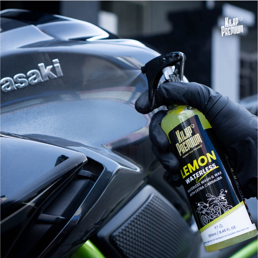 Kilap Premium Lemon Waterless Wash and Wax / Cairan Pembersih Kotoran