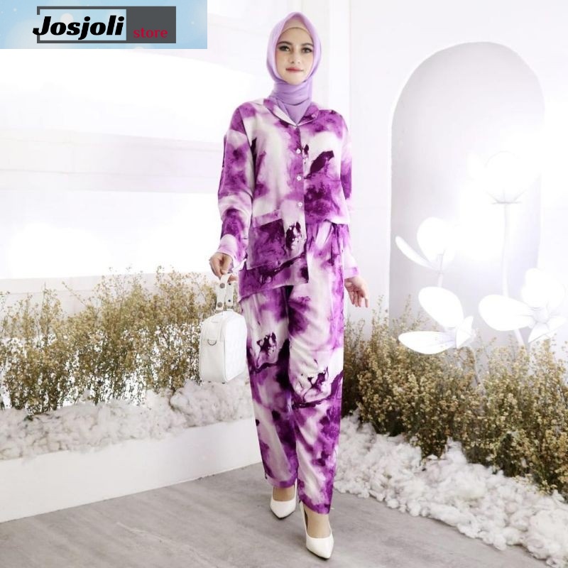 JOSJOLI_STORE/Piyama PP Nisa/Piyama Rayon Wanita Jumbo XXL/Pakaian Tidur Wanita Dewasa