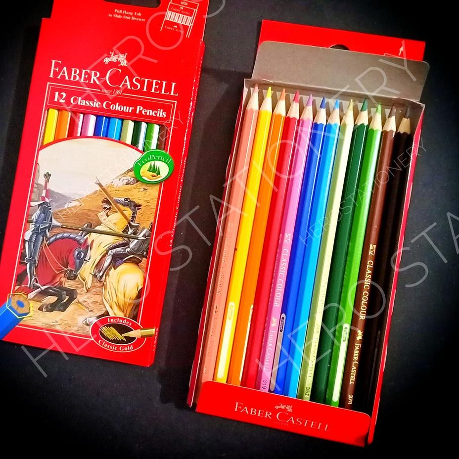 

바 Pensil warna faber-castell classic 12 warna Terbaru !!