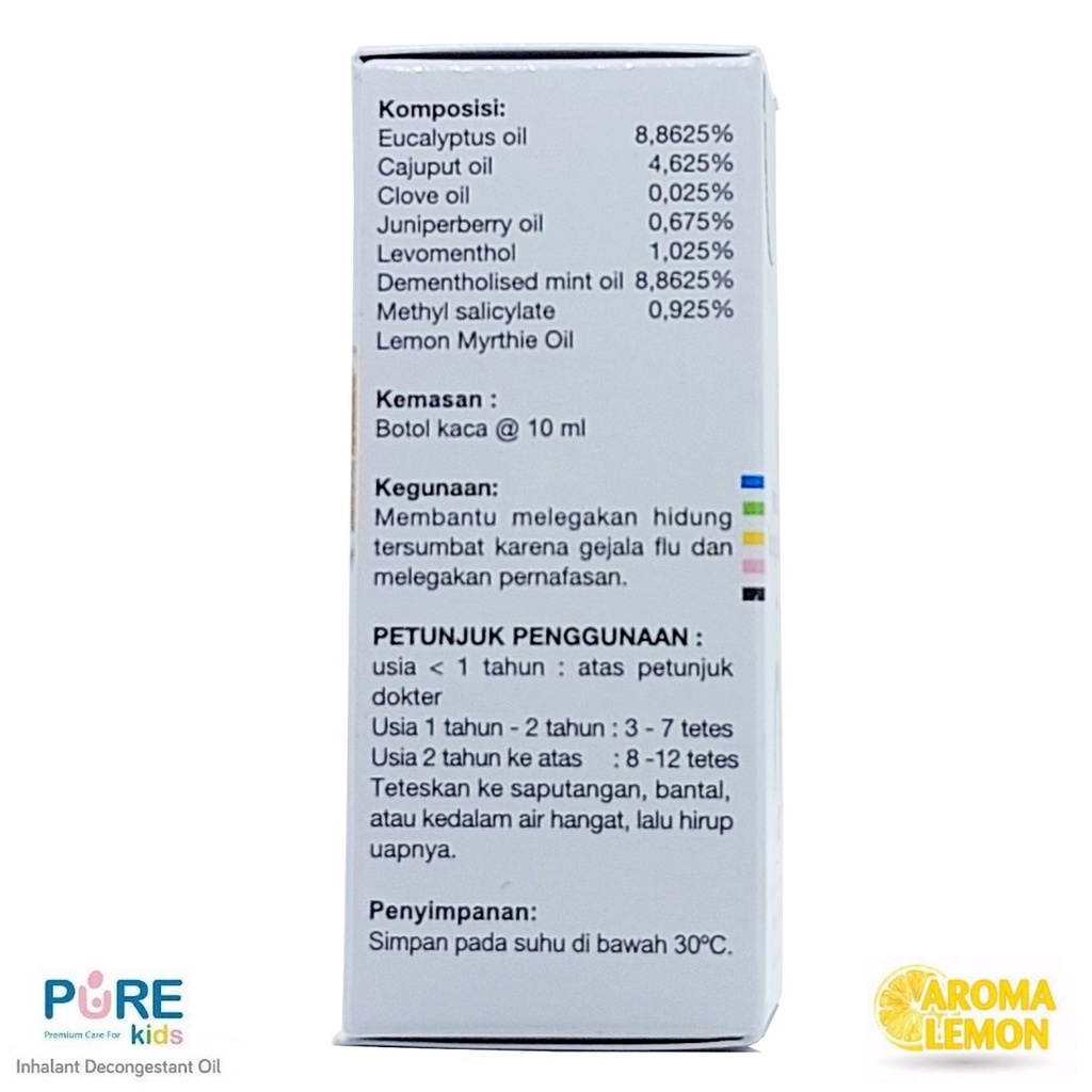 PureKids Inhalant Decongestant Oil Pure Kids Aromaterapi untuk Anak Pilek