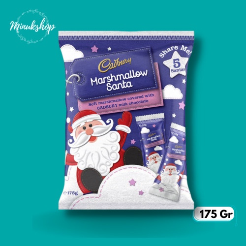 Jual Cadbury Milk Chocolate Marshmallow Santa Christmas Coklat Import 175g Shopee Indonesia