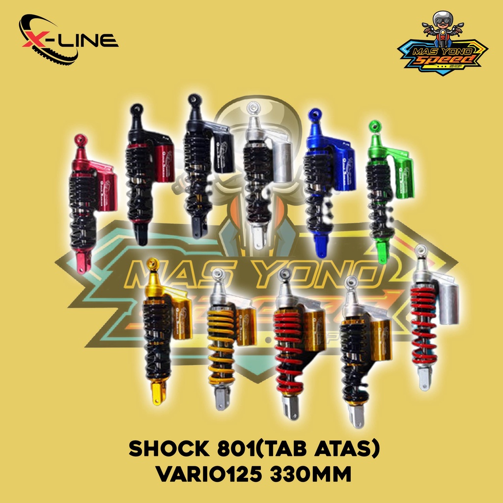 X Line X-line Shock Skok Shockbreaker Belakang Variasi Tabung Atas Click Fungsi Tipe 801 Vario 125 S