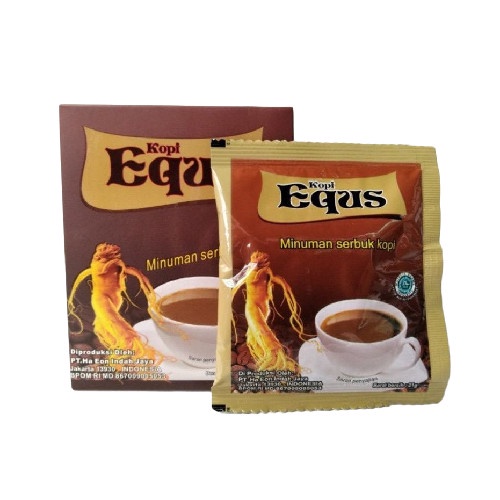 

KOPI EQUS MINUMAN SERBUK KOPI GINSENG UNTUK STAMINA 3 SACHET/BOX