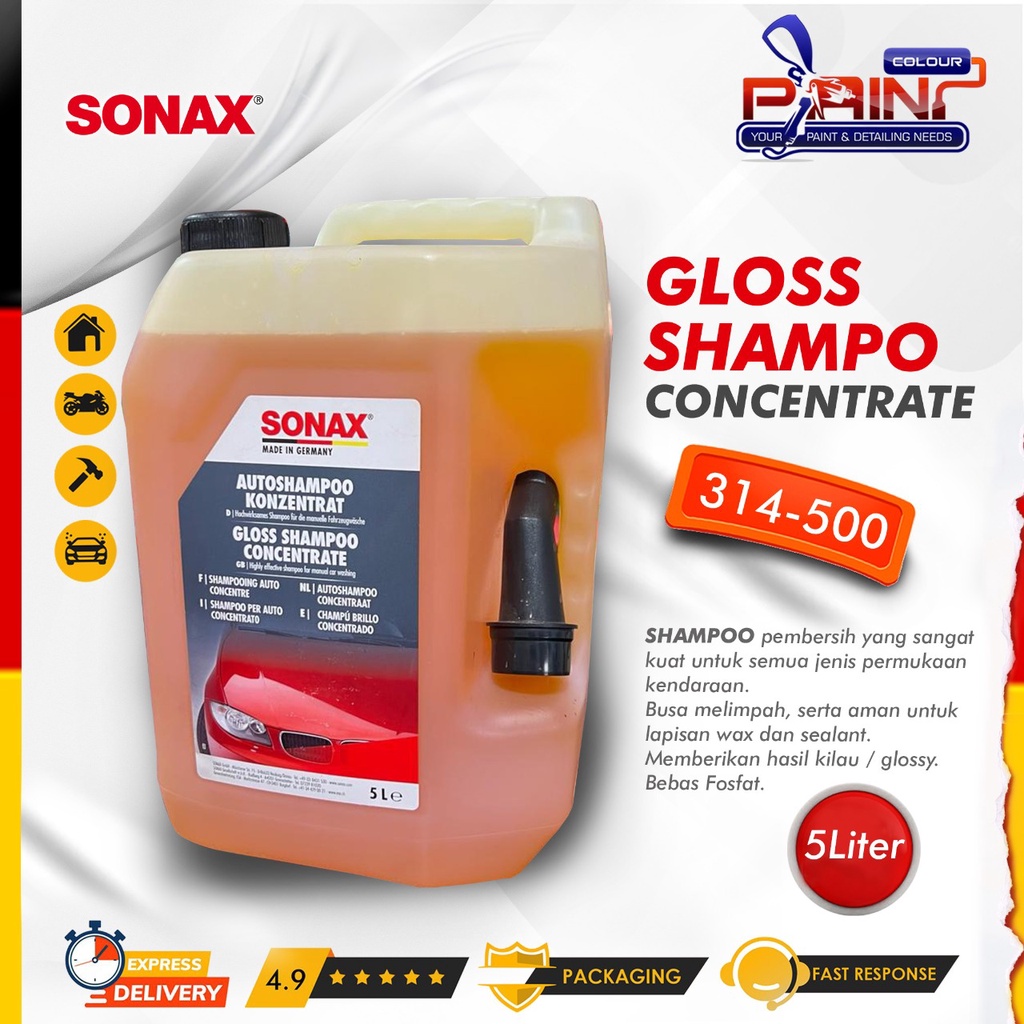 SONAX Gloss Shampoo Concentrate 314-500 Galon 5 Liter