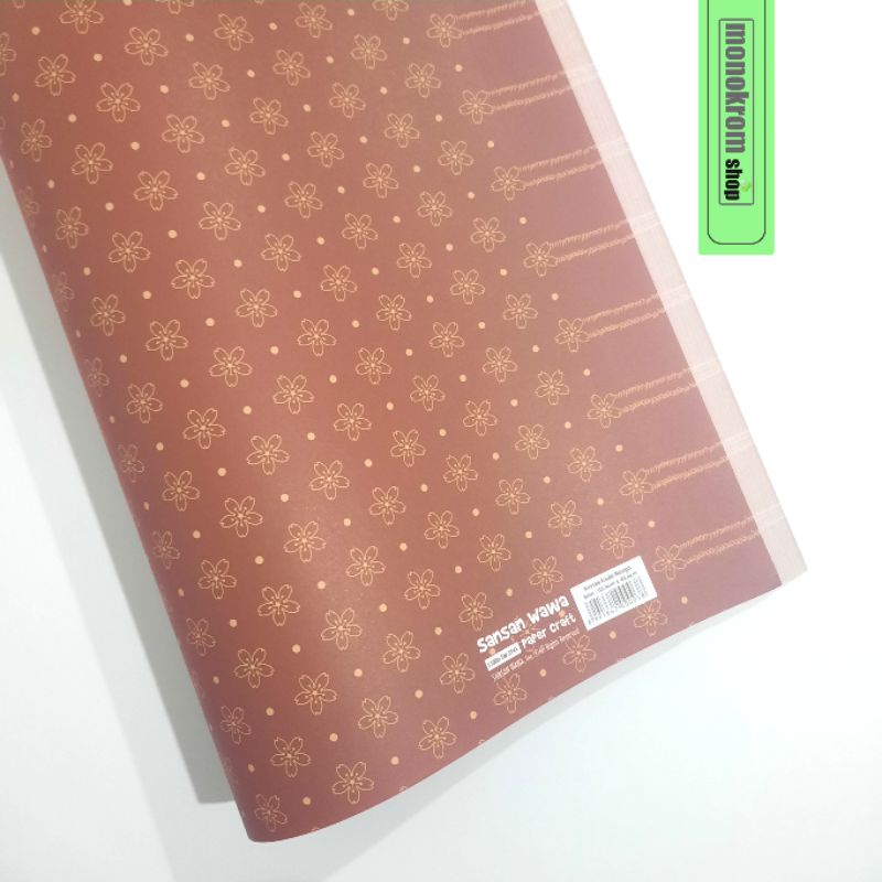 Kertas Kado Sansan Wawa Motif Bunga Sakura Merah - Wrapping Paper