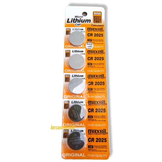 baterai kalkulator micro lithium maxel CR 2025