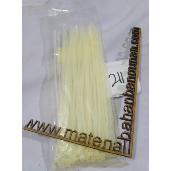 

GROSIR cable ties warna putih 2.5 mm x 200 mm kabel tis white pengikat citrab44 Diminati Banget