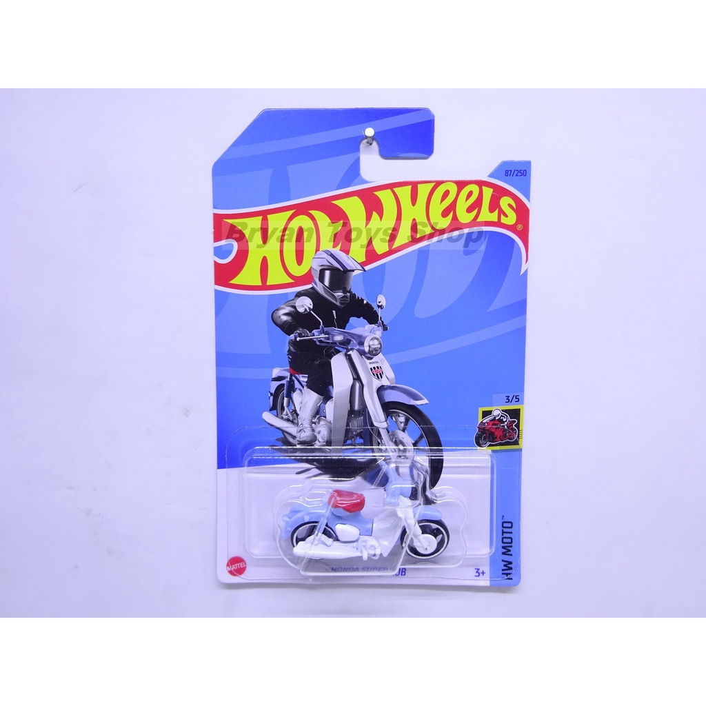 Hot Wheels Honda Super Cub Biru Putih