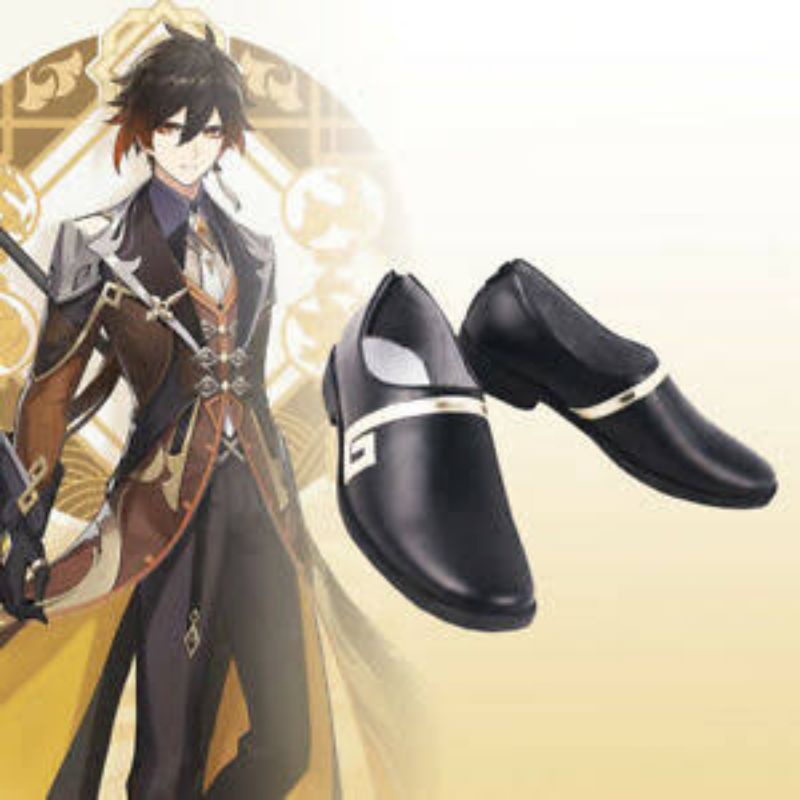 Sepatu Cosplay Zhongli/ Genshin Impact Shoes/ Morax Cosplay
