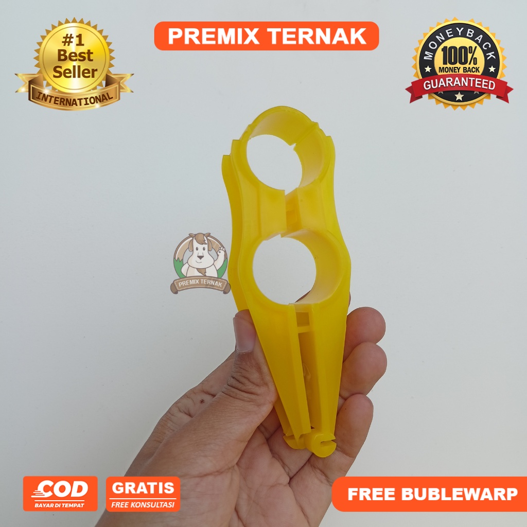 GANTUNGAN PIPA NIPPLE AYAM - S HOOK FULL - MODEL BULAT