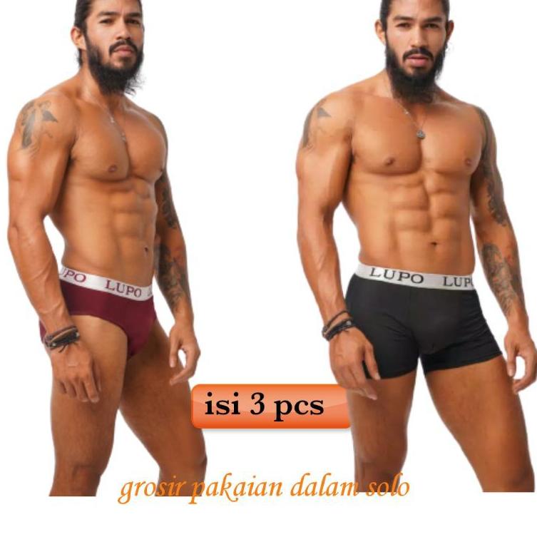 ➞ CD LUPO BRIEF BOXER CELANA DALAM PRIA BOXER LUPO ⇕