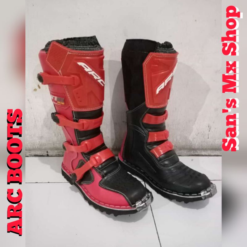 Sepatu Cross Arc mx bahan kulit asli