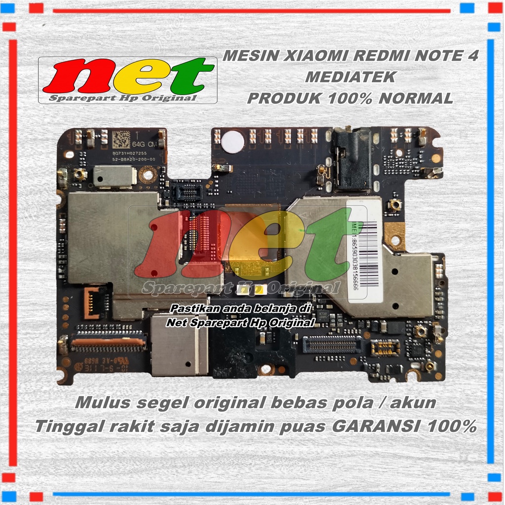MESIN XIAOMI REDMI NOTE 4 MEDIATEK NORMAL