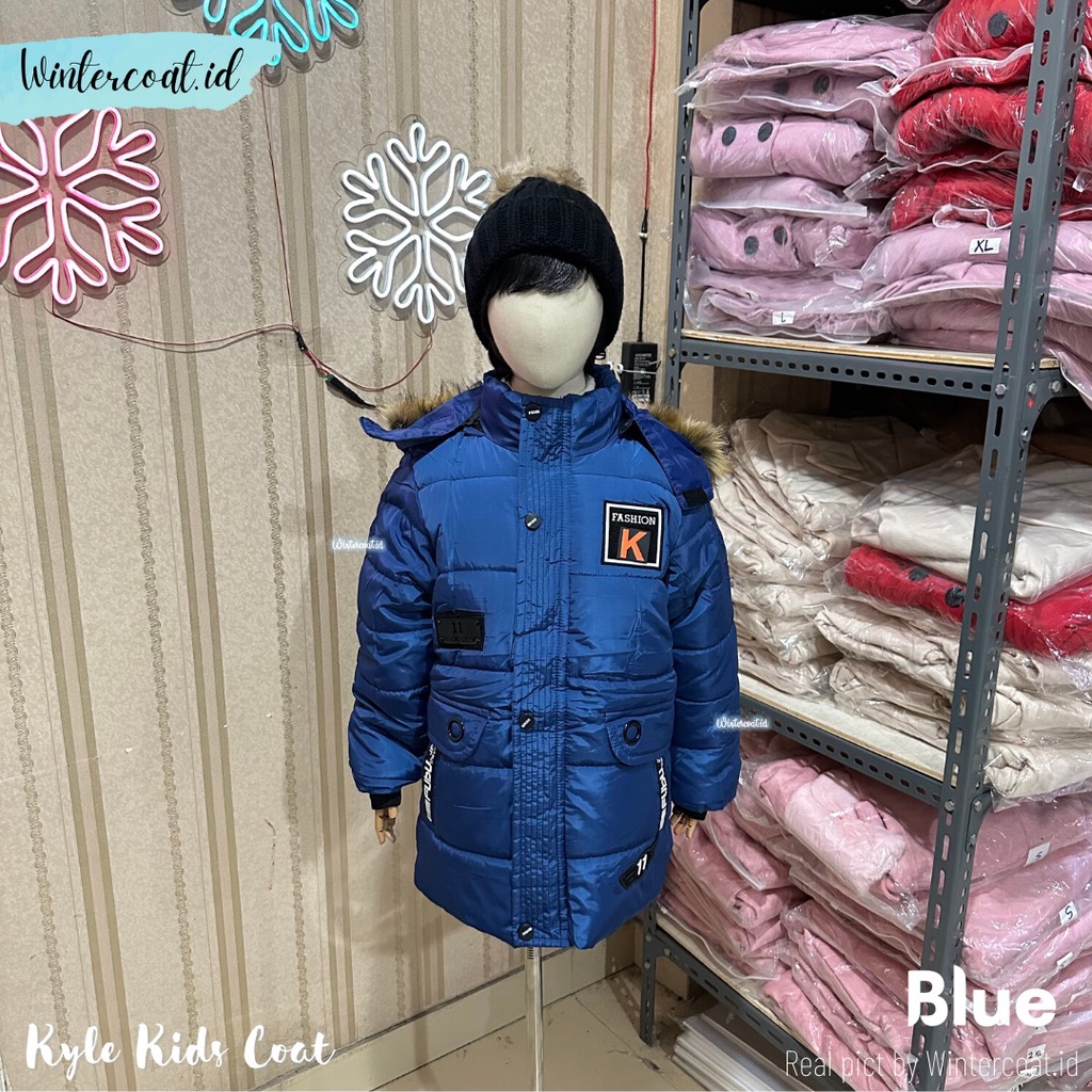 Winter coat KYLE boys Mantel Jaket Bulu Angsa anak cowok laki laki import hitam musim dingin