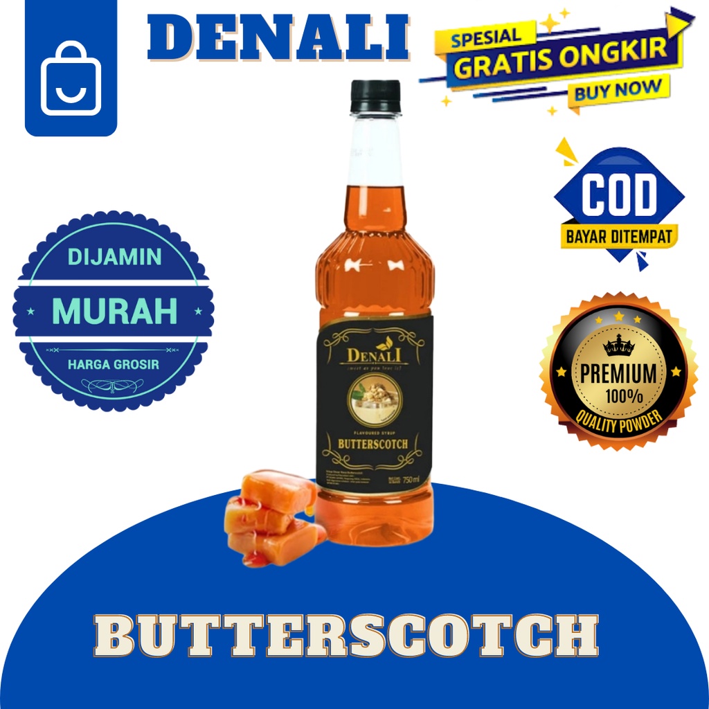 

DENALI SYRUP BUTTERSCOTCH SIRUP RASA PERMEN MENTEGA ASIN KEKINIAN