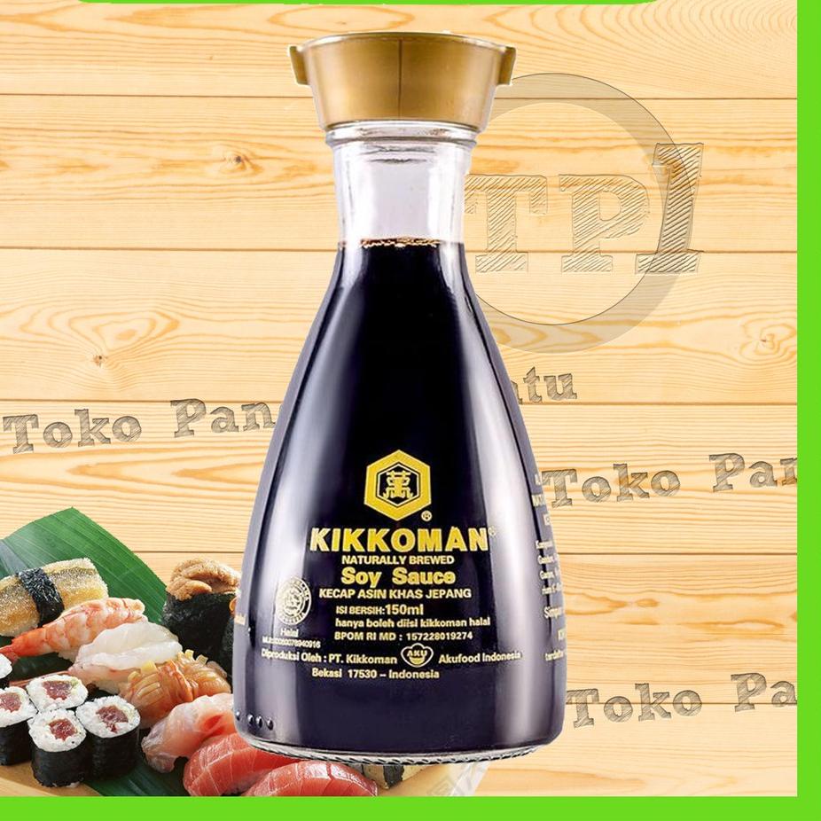 

FIA571 Kikkoman Soy Sauce 150 ml HALAL / Kecap Shashimi / Shasimi / shoyu / jepang japanese / kecap asin |