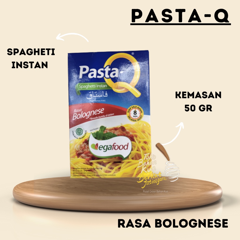 PASTA-Q SPAGHETTI INSTAN /EGA FOOD PASTA INSTAN BOLOGNESE