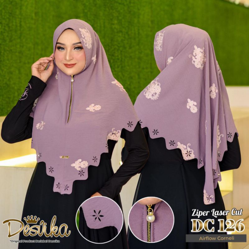 HIJAB INSTAN ZIPER LASERCUT ORIGINAL DESVIKA