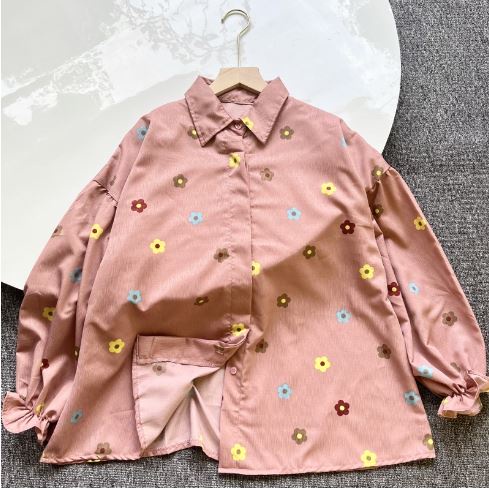 BEFAST - ZFC OOTD BLOUSE VAYLA / JISOO TOP BLOUSE FLOWER KOREAN / Fashion Kekinian Remaja ABG Trendy / Blouse Motif Bunga / Outfit wanita Hijab / Blouse Wanita Keluaran Terbaru / Pakaian Casual Wanita