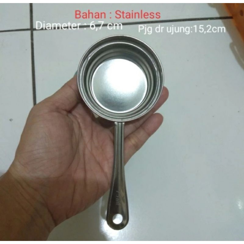 Sendok Takar Stainless 75ml Sendok Ukur Stainless 25ml 50ml 75ml