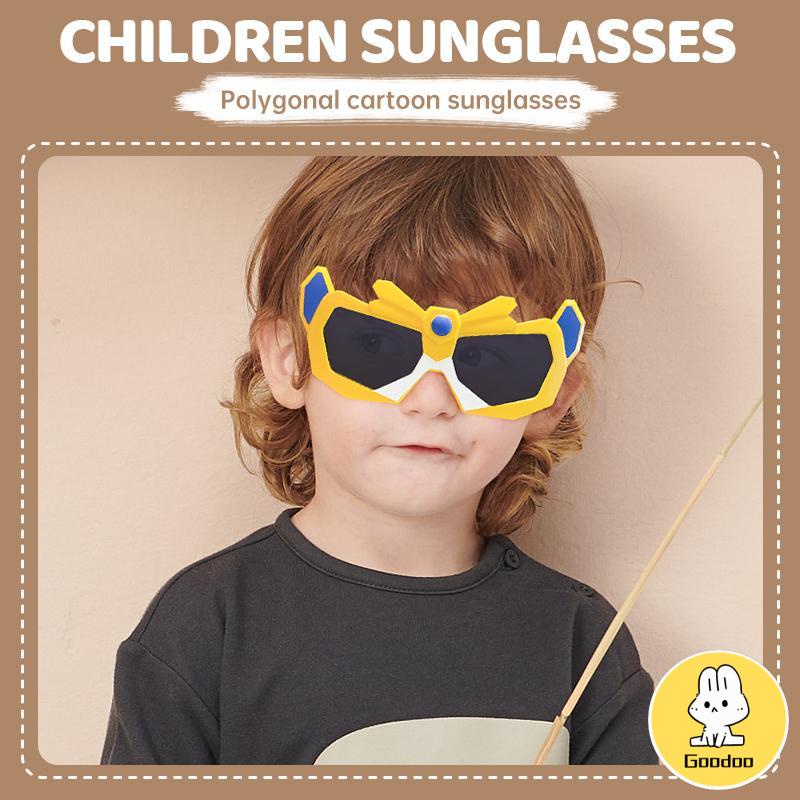 Kacamata Hitam Anak Laki-laki Kartun Poligonal untuk Pesta Wisata -Doo