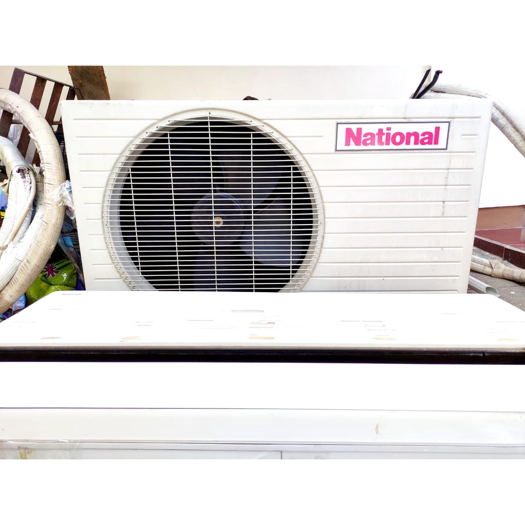 AC Split 1/2 PK Merk NATIONAL Bekas Bagus Indoor Outdoor 0.5 PK Second / Air Conditioner / AC Split / AC 1/2 PK / AC Bekas Murah