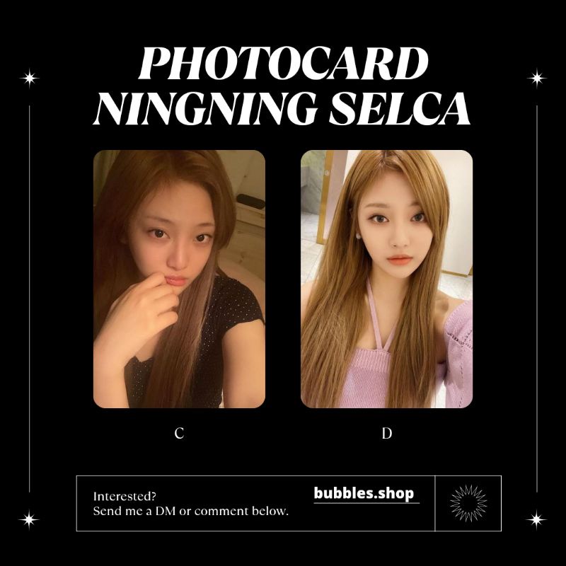 PHOTOCARD UNOFFICIAL NINGNING AESPA SELCA