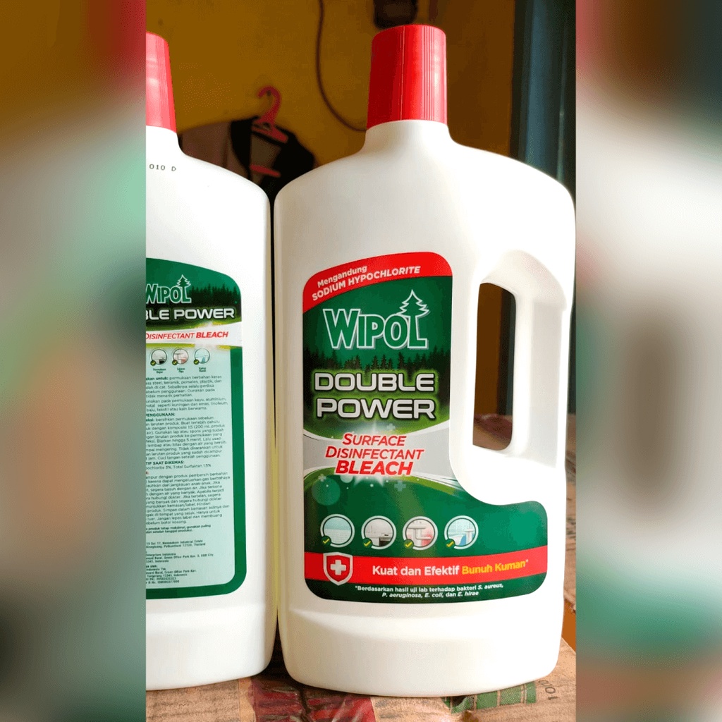 Wipol Double Power Disinfektan Cair 900ml Surface Disinfectant Bleach Promo Bandung