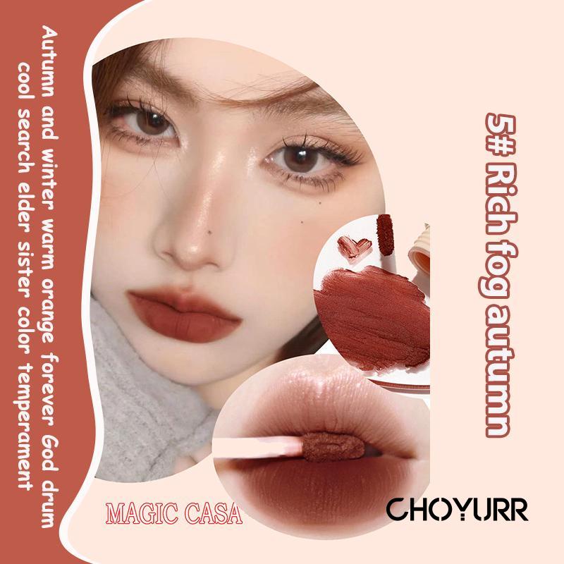 【COD】MAGIC CASA Lip Cream Matte Velvet Lipstick Tahan Lama Lip Mud 24 jam-Tahan Nyaman dan Lembap Bibir-CH