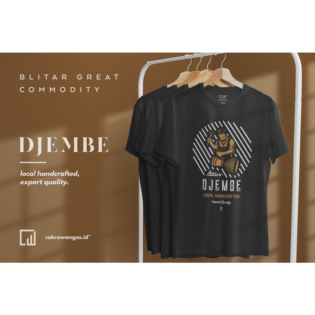 Kaos Souvenir Khas Blitar - DJEMBE BLACK