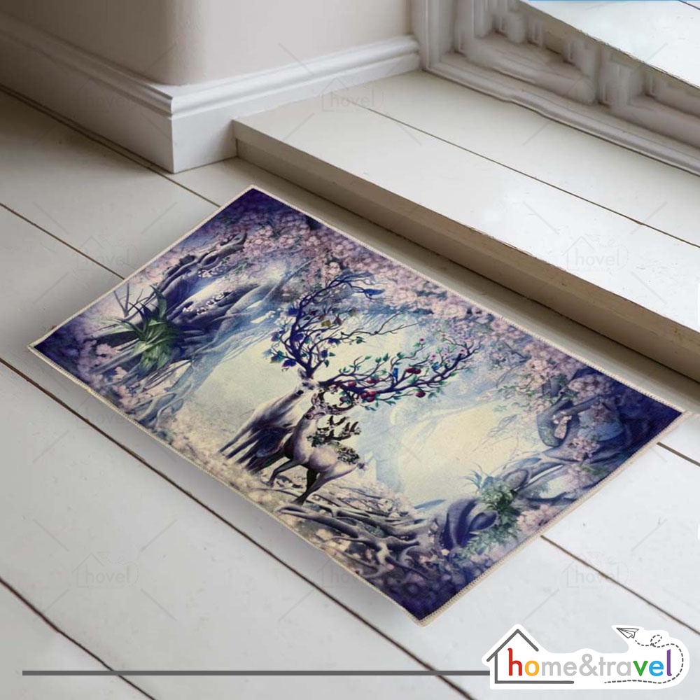 HOVELSHOP Keset Lantai Alas Kaki Depan Rumah Kamar Mandi Dapur Floor Mat Motif Anti Slip