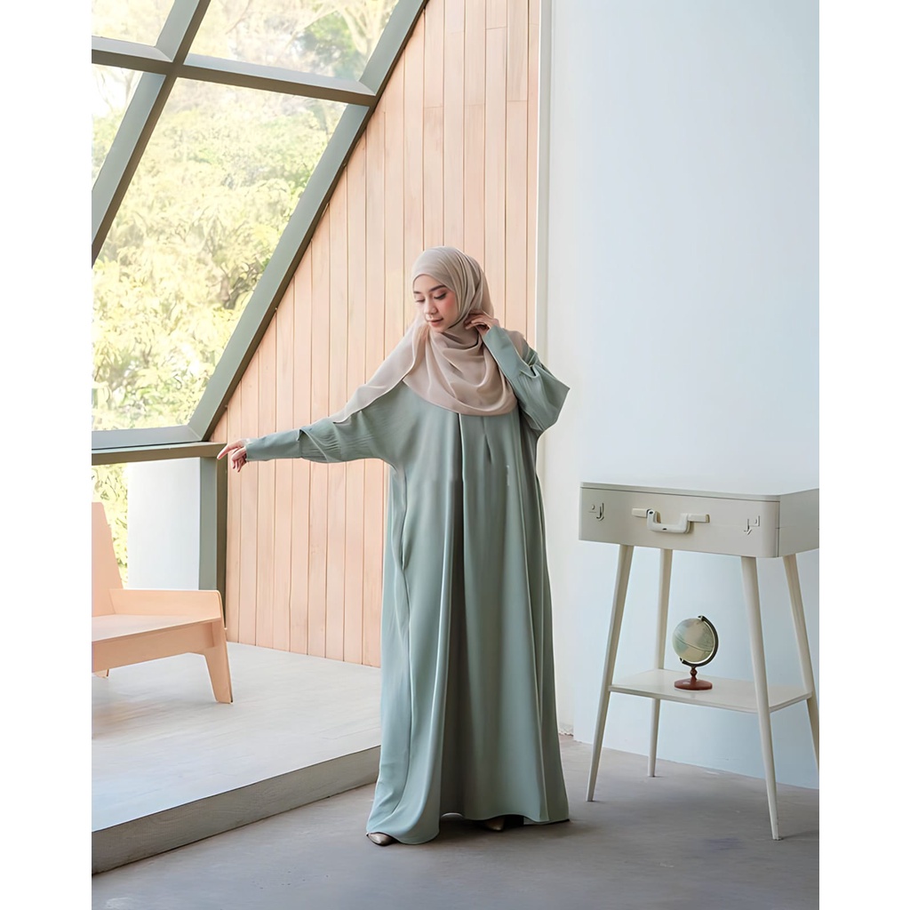 Ameena Abaya //  Basic Abaya turkey // Gamis abaya arab kekinian // Kaftan abaya // Abaya hitam polos // Baju wanita terbaru