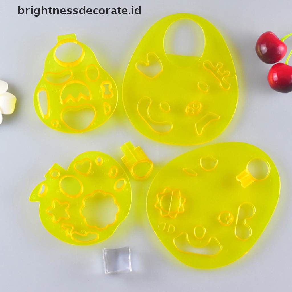[Birth] 2per3/4pcs Cetakan Ekspresi Wajah Kartun Cetakan Bola Nasi DIY Alat Embos [ID]