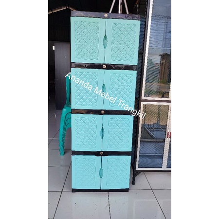 almari plastik Aquose 4Susun