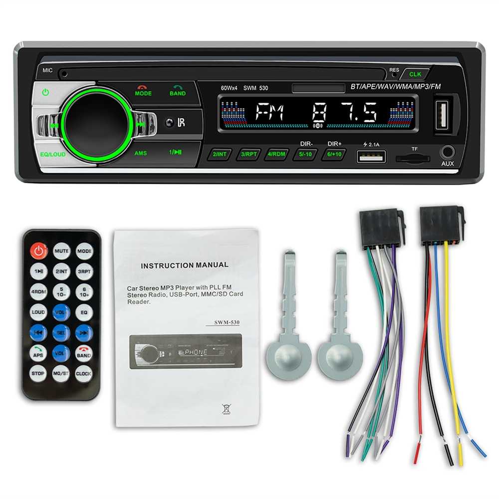 Occkic Tape Mobil MP3 Player Audio Car Bluetooth Hands Free Call - SWM530 - ELNK