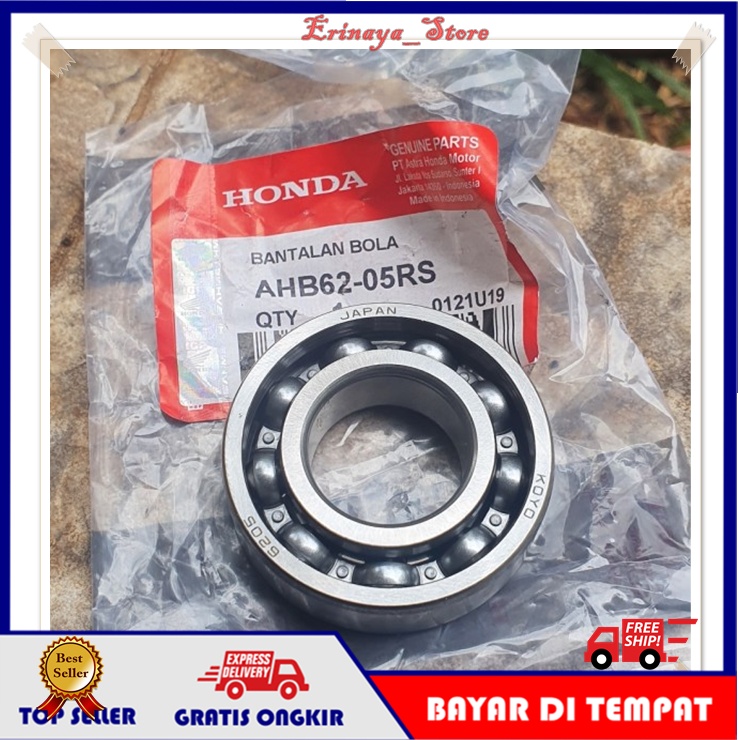 ORIGINAL AHM Lahar Laher Bearing 6205 Krug Kruk As Roda Belakang Motor Honda Vario 110 Karbu Lama KV