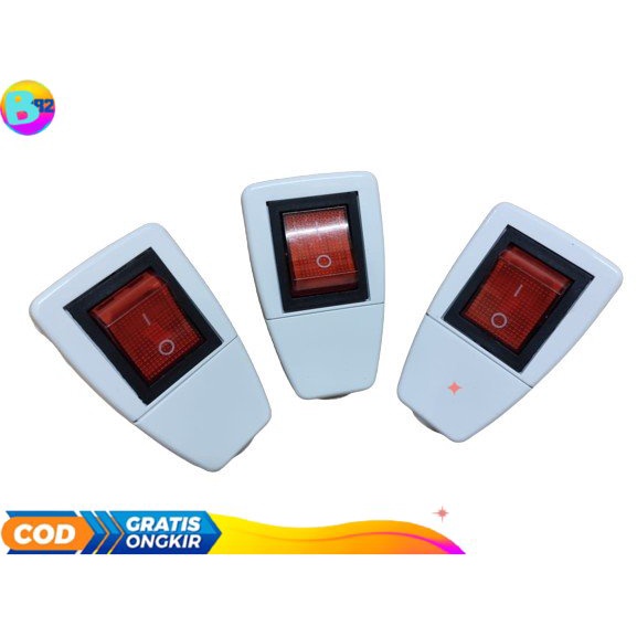 STEKER COLOKAN DUTRON SAKLAR SAKELAR LAMPU SWITCH DUTRON MDL BROCO B82 Steker Colokan Saklar Lampu D