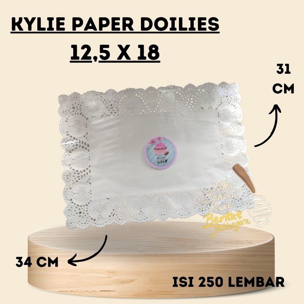 KYLIE PAPER DOILIES / PAPER DOILIES WHITE/ ALAS KUE