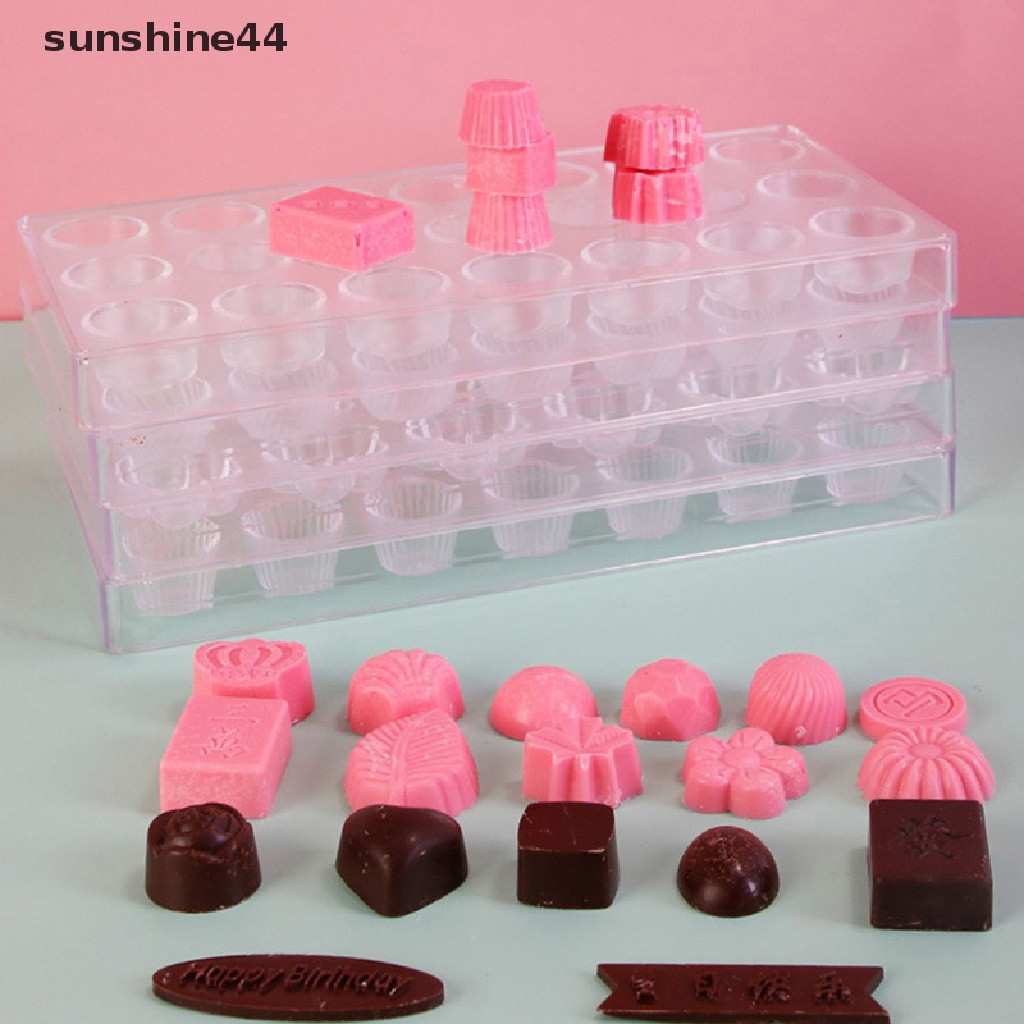 Sunshine Cetakan Coklat Batangan 3D Untuk Cetakan Coklat Puding Permen Hati Baking Tools.